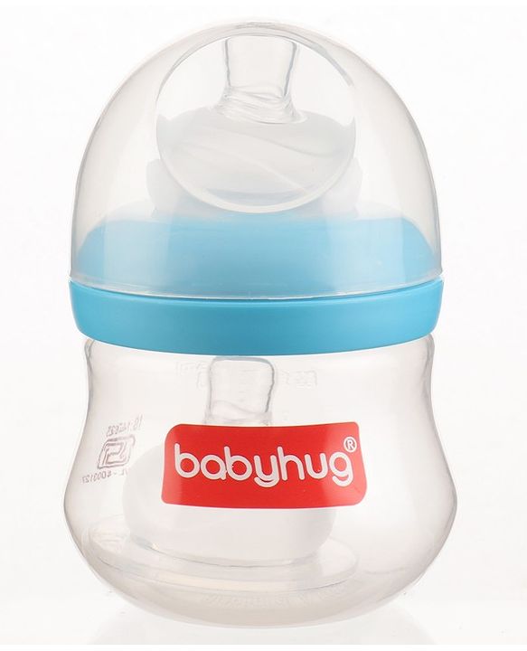 Babyhug Wide Neck Feeding Bottle Blue - 125 ml