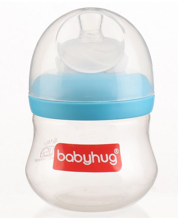 Babyhug Wide Neck Feeding Bottle Blue - 125 ml