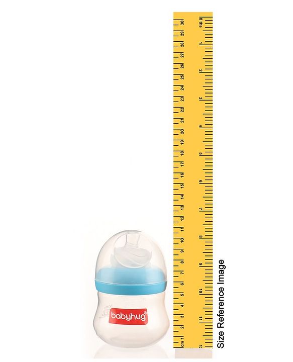 Babyhug Wide Neck Feeding Bottle Blue - 125 ml