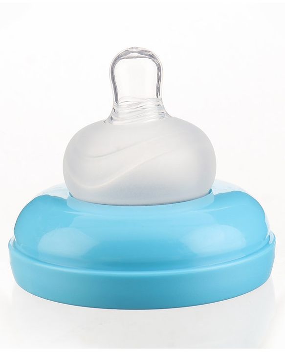Babyhug Wide Neck Feeding Bottle Blue - 125 ml