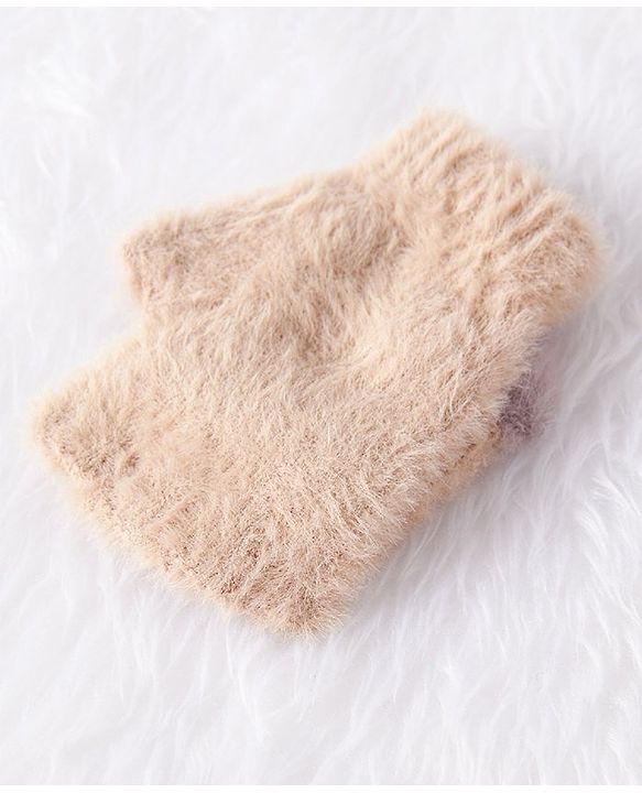 Babyhug Woolen Hand Gloves  - Brown