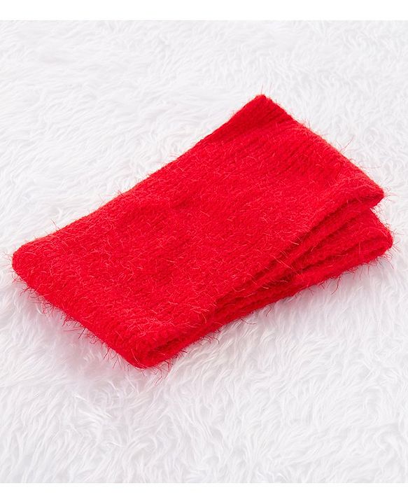 Babyhug Woolen Cap & Gloves With Muffler Red -  Diameter 10 cm