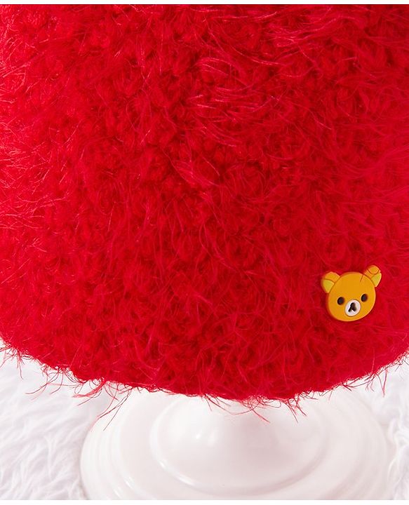 Babyhug Woolen Cap & Gloves With Muffler Red -  Diameter 10 cm