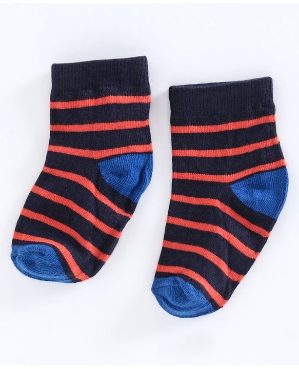 Cute Walk by Babyhug Anti Bacterial Ankle Length Socks Pack of 3 - Grey Blue