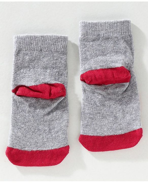 Cute Walk by Babyhug Ankle Length Anti Bacterial Socks Vehicle Design Pack of 3 - Blue Grey