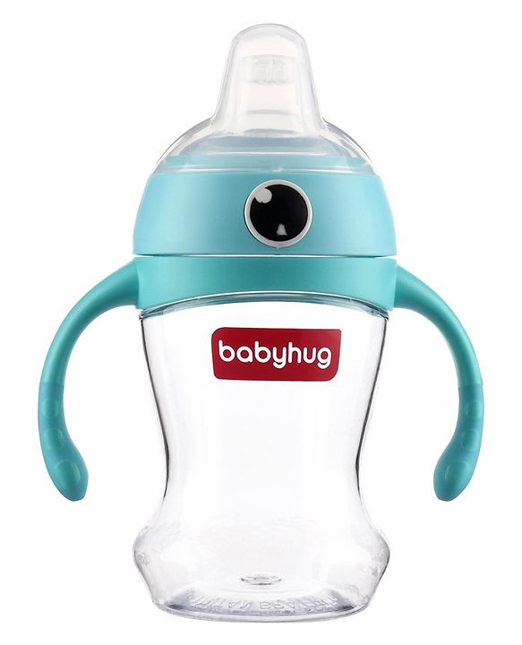 Babyhug Soft Spout Twin Handle Tritan Cup Blue - 300 ml