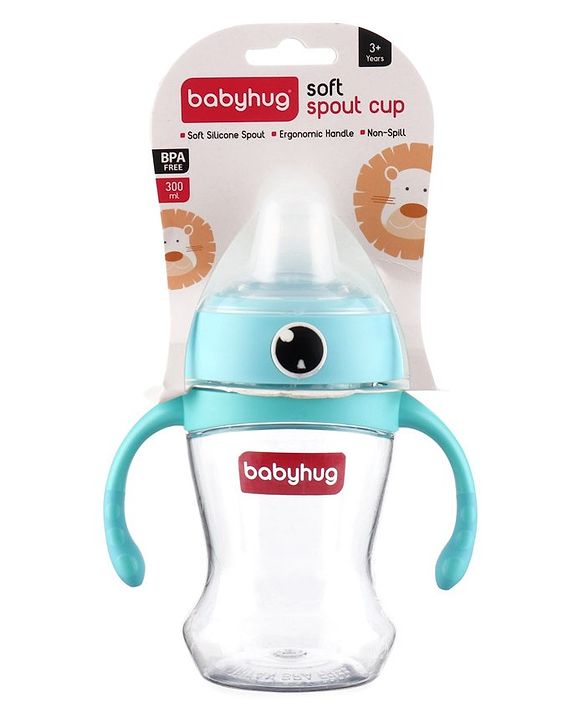 Babyhug Soft Spout Twin Handle Tritan Cup Blue - 300 ml