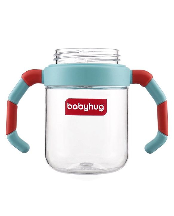 Babyhug Twin Handle Tritan Straw SipperRed - 380 ml