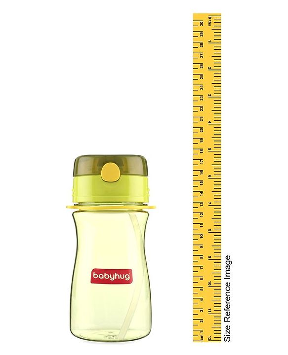 Babyhug Straw Sipper with Carrying Strap Green - 400 ml