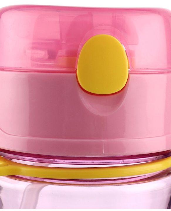 Babyhug Straw Sipper with Carrying Strap Pink - 400 ml