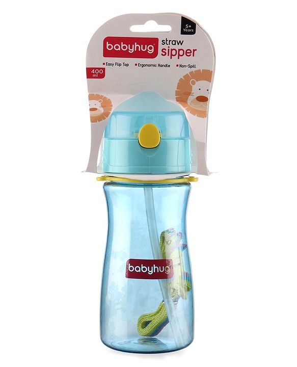 Babyhug Straw Sipper Blue - 400 ml