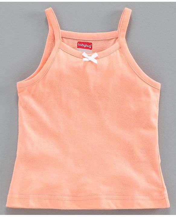 Babyhug 100% Cotton Singlet Slips Pack of 3 - Orange Green Yellow