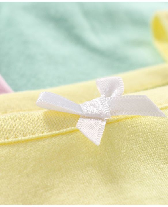 Babyhug 100% Cotton Singlet Slips Pack of 3 - Orange Green Yellow