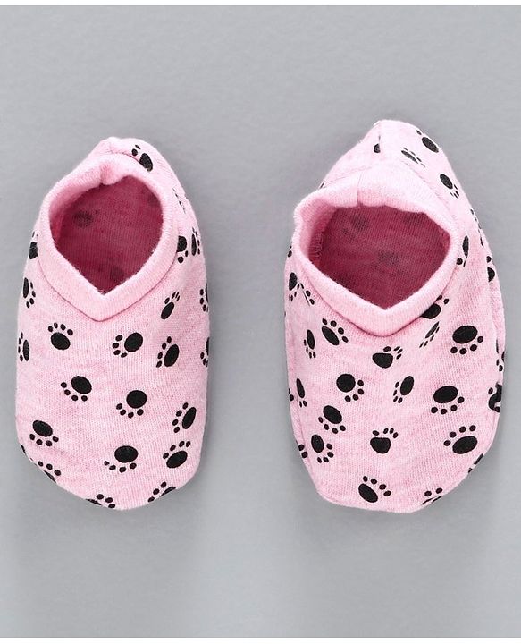 Babyhug 100% Cotton Cap Mittens & Booties Set Pink - Diameter 11 cm