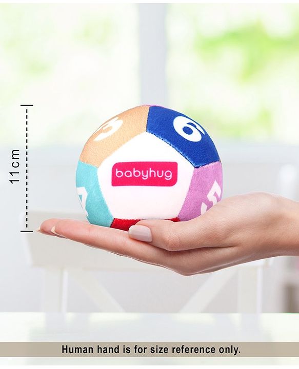 Babyhug Number Soft Ball Multicolor -Height 11 cm