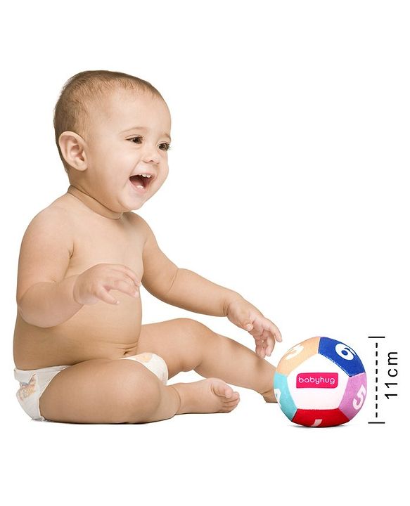 Babyhug Number Soft Ball Multicolor -Height 11 cm