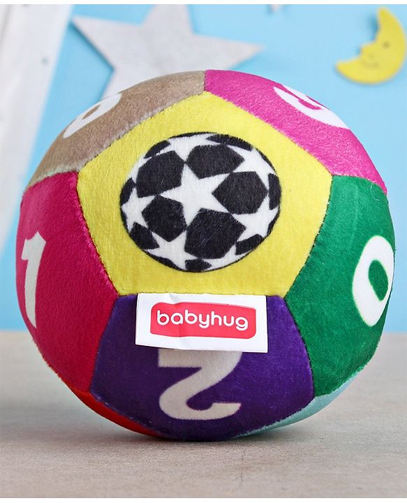 Babyhug Number Soft Ball Multicolor -Height 11 cm