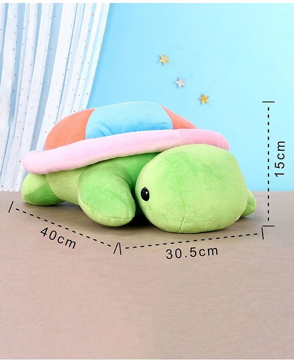 Babyhug Turtle Soft Toy Green - Height 40 cm