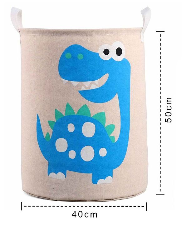 Babyhug Cotton Foldable Laundry bag Crocodile Print - Green