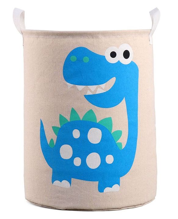 Babyhug Cotton Foldable Laundry bag Crocodile Print - Green