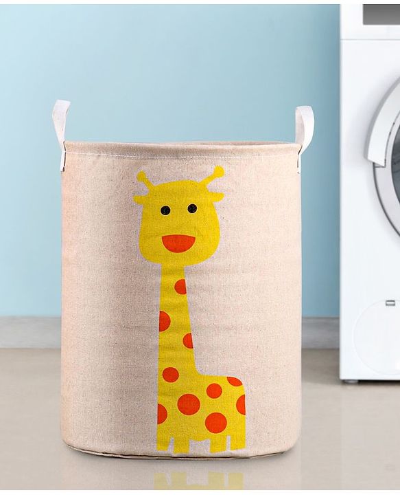 Babyhug Cotton Foldable Laundry bag Crocodile Print - Green