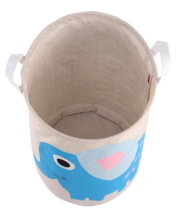 Babyhug Cotton Foldable Laundry bag Crocodile Print - Green