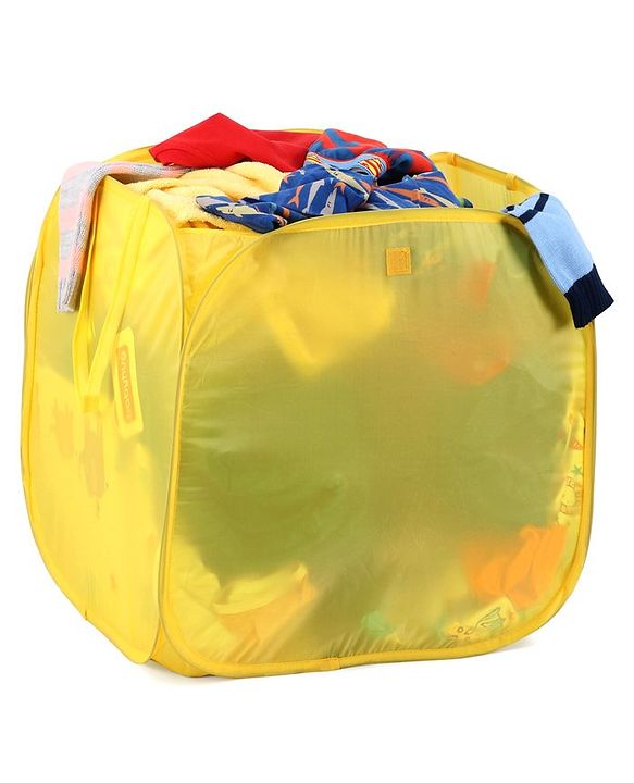 Babyhug Laundry Basket Monkey Print - Yellow
