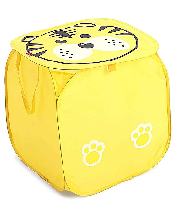 Babyhug Tiger Printed Laundry Basket - Yellow