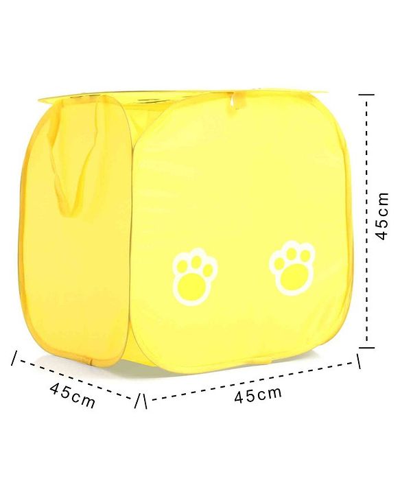 Babyhug Tiger Printed Laundry Basket - Yellow