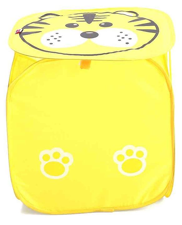 Babyhug Tiger Printed Laundry Basket - Yellow