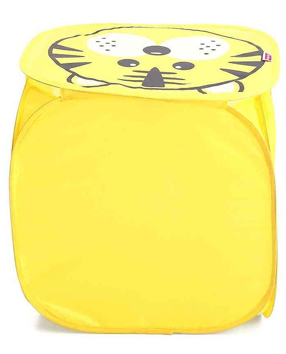Babyhug Tiger Printed Laundry Basket - Yellow