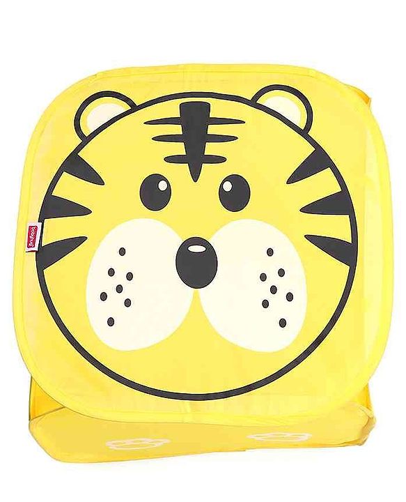 Babyhug Tiger Printed Laundry Basket - Yellow