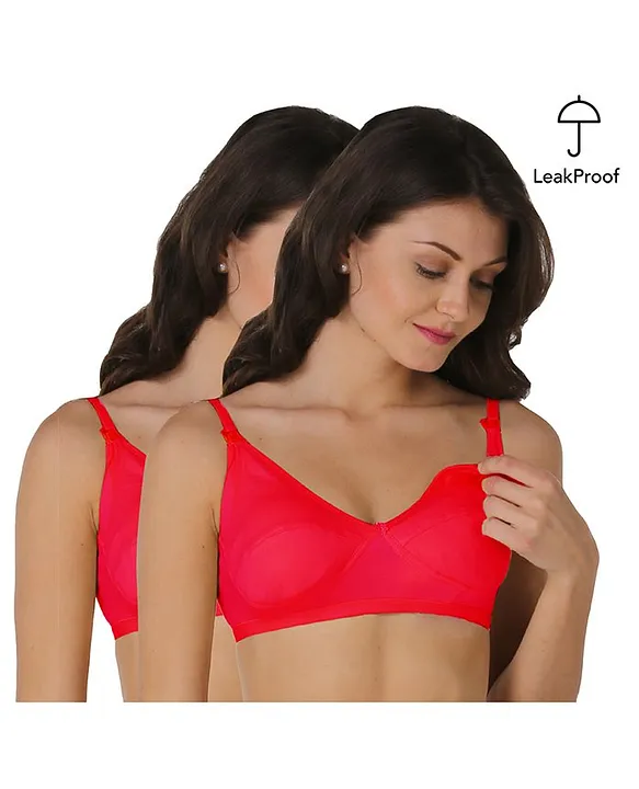 Morph Maternity Pack Of 2 Solid Colour Maternity Bra Dark Pink Online in  India, Buy at Best Price from  - 3630444