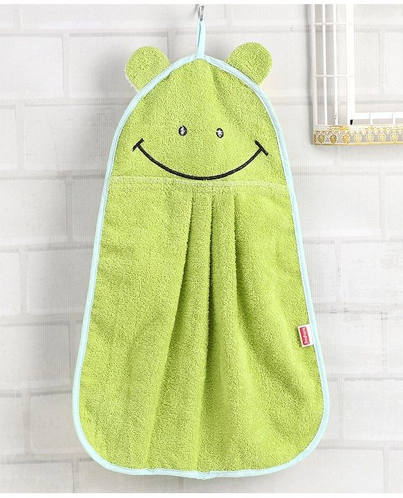 Babyhug Wash Cloth Froggy Design - Green