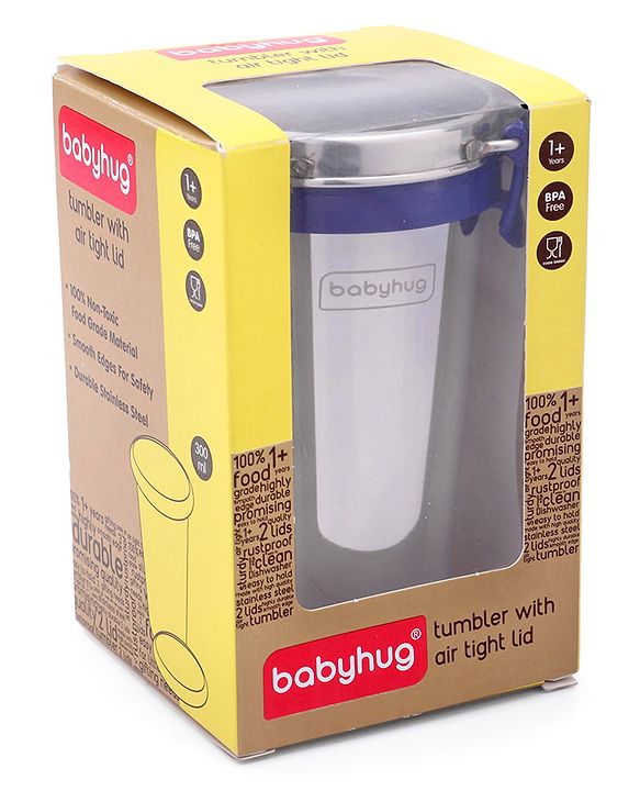 Babyhug Stainless Steel Tumbler Purple - 300 ml