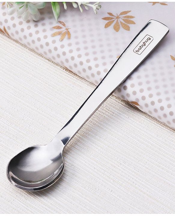Babyhug Stainless Steel Cutlery Pack of 3 - Silver