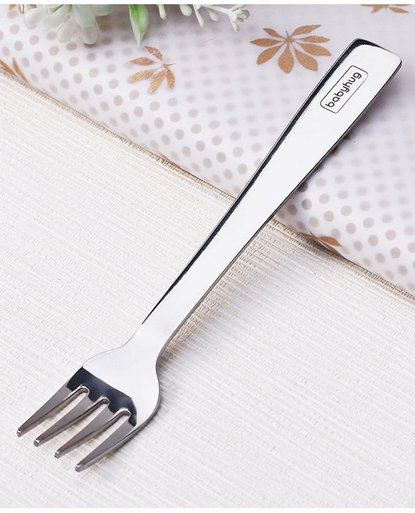 Babyhug Stainless Steel Cutlery Pack of 3 - Silver