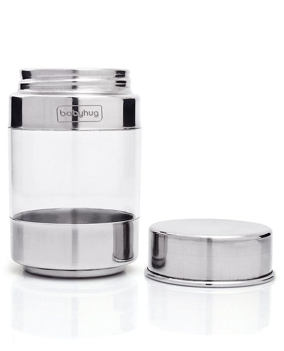 Babyhug Stainless Steel Canisters Set of 3 - Silver