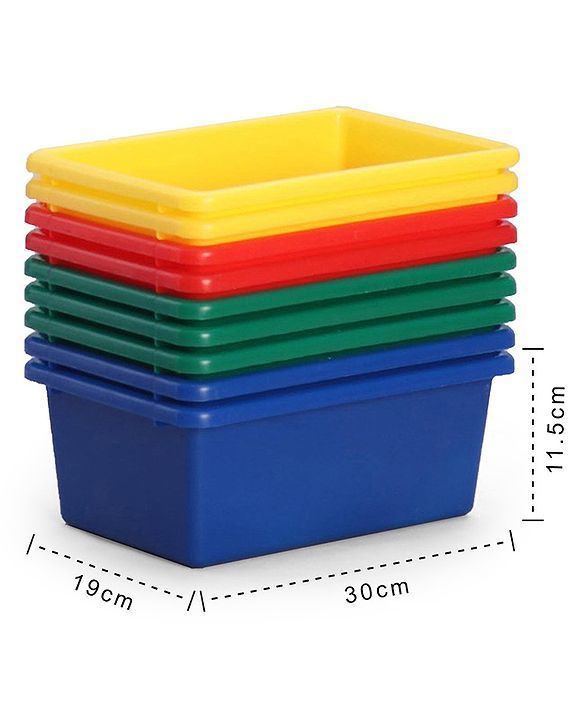 Babyhug 3-Tier Toy Organizer With 9 Trays - Multicolor