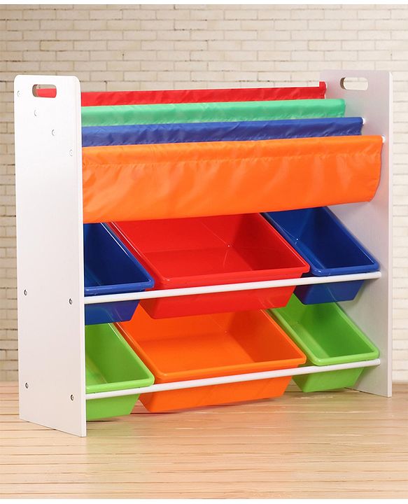 Babyhug Toy Organizer With 6 Tray - Multicolor