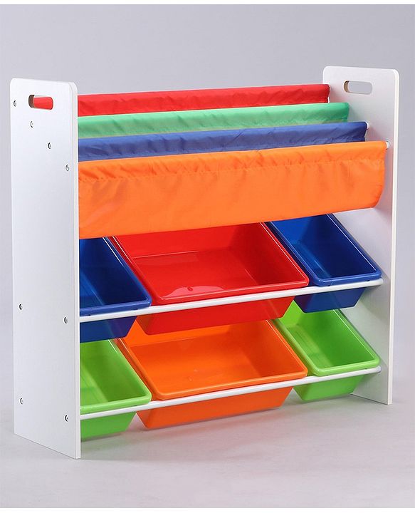 Babyhug Toy Organizer With 6 Tray - Multicolor