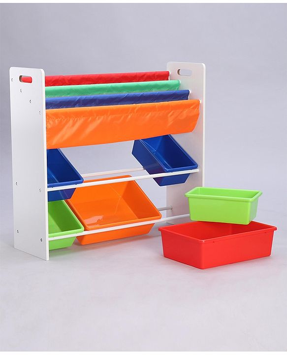 Babyhug Toy Organizer With 6 Tray - Multicolor