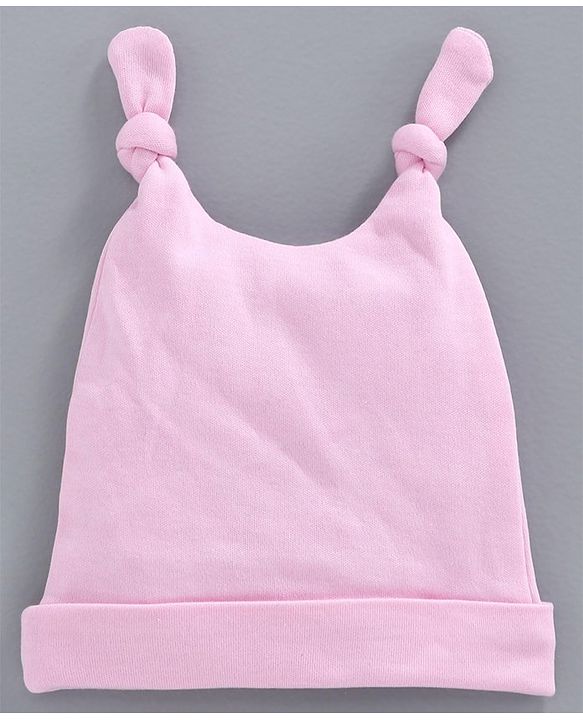 Babyhug 100% Cotton Cap Bird Print Pink -  Diameter 10 cm