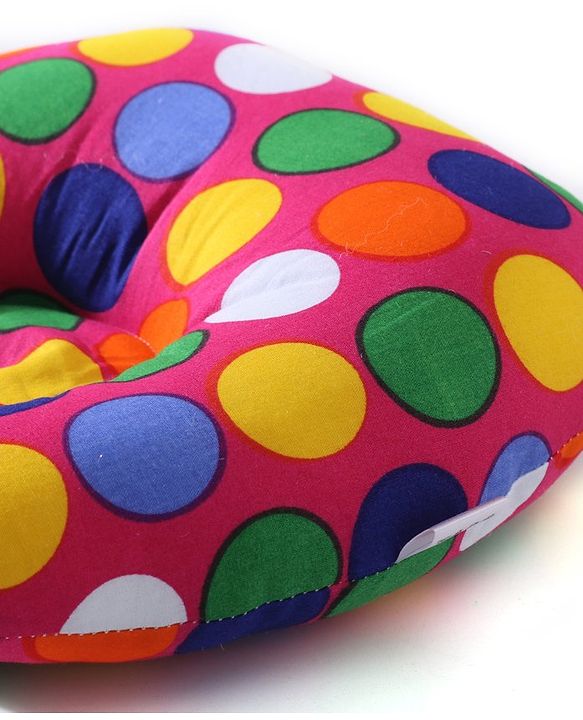 Babyhug Cotton Baby Pillow Polka Dot Print - Pink