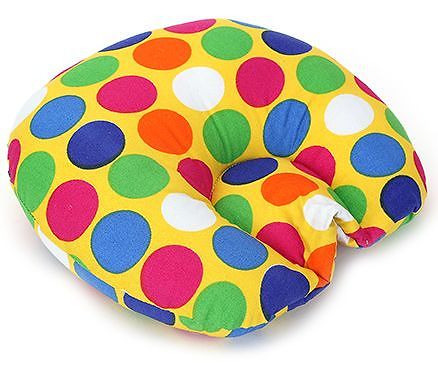 Babyhug Cotton Baby Pillow Polka Dot Print - Yellow