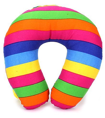 Babyhug Cotton Neck Protector Pillow with Motif - Smiley