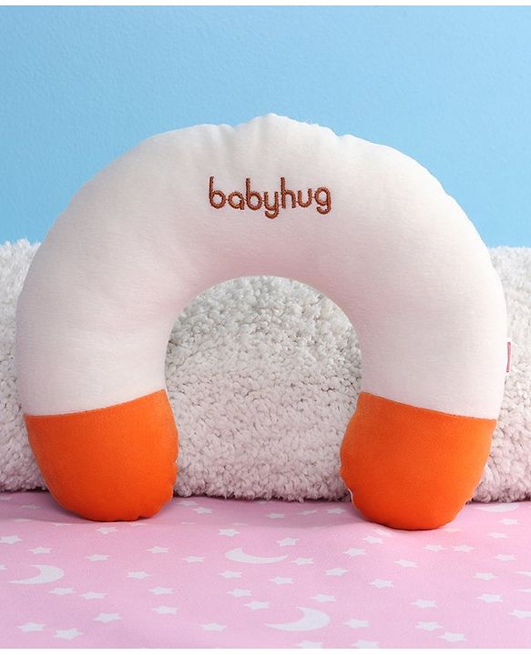 Babyhug Plush Neck Pillow - White