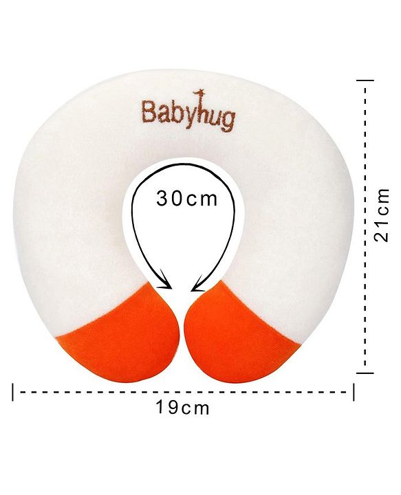 Babyhug Plush Neck Pillow - White