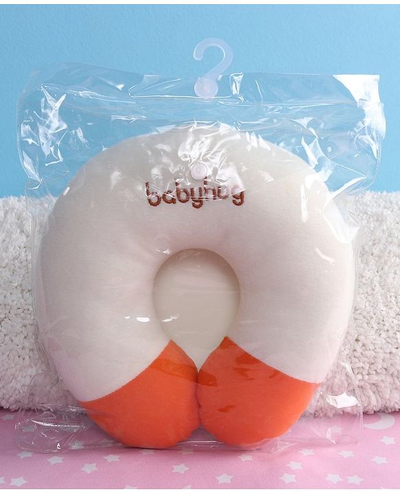 Babyhug Plush Neck Pillow - White