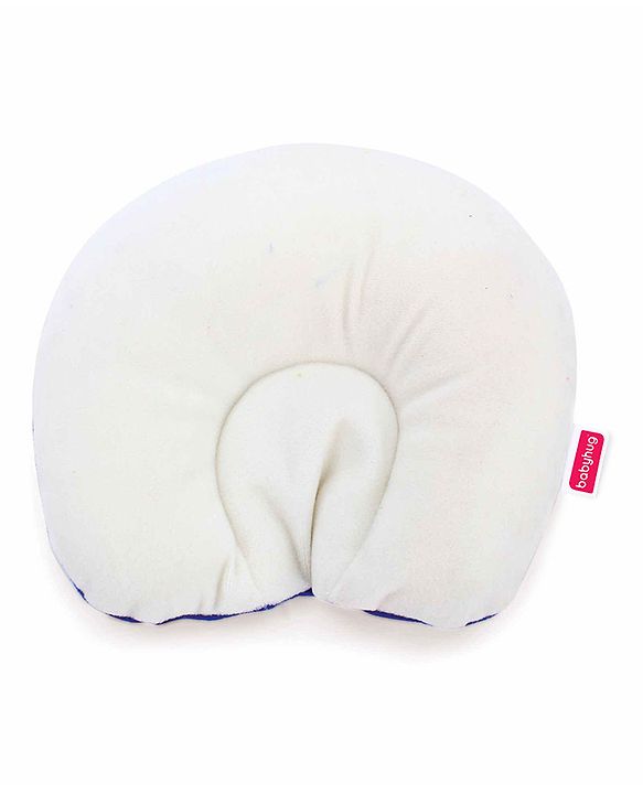 Babyhug Velour Shape Supporter Pillow Bunny Motif  - Blue